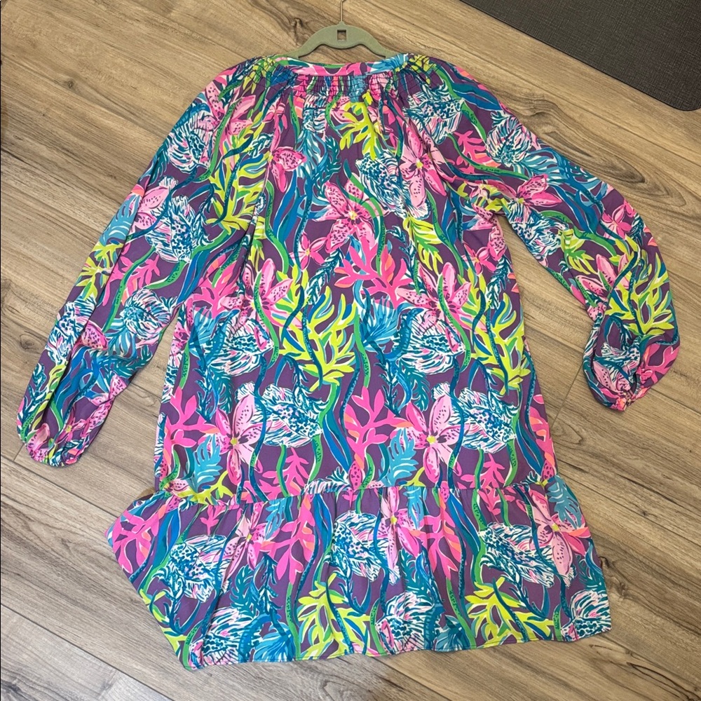 Lilly Pulitzer Lucee Dress in Party All the Tide size XL - Picture 5 of 5